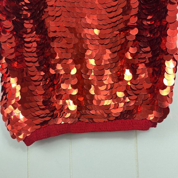 Sequin Red Blouse - Picture 5 of 6